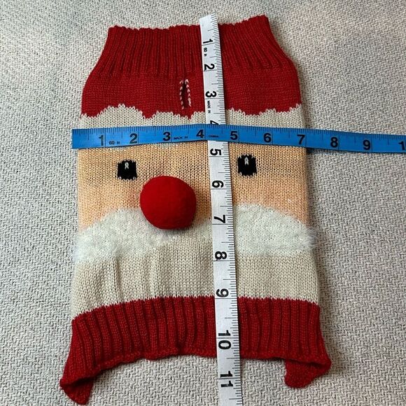 NEW Dog Christmas Sweater Size Small NWOT Santa Red Holiday Gift Cute - Picture 4 of 5